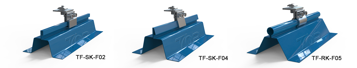 Braçadeira de telhado solar para sistema de montagem no telhado