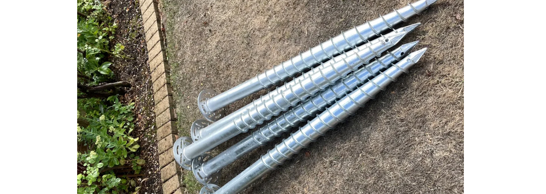 helical screw piles for solar racking solution
