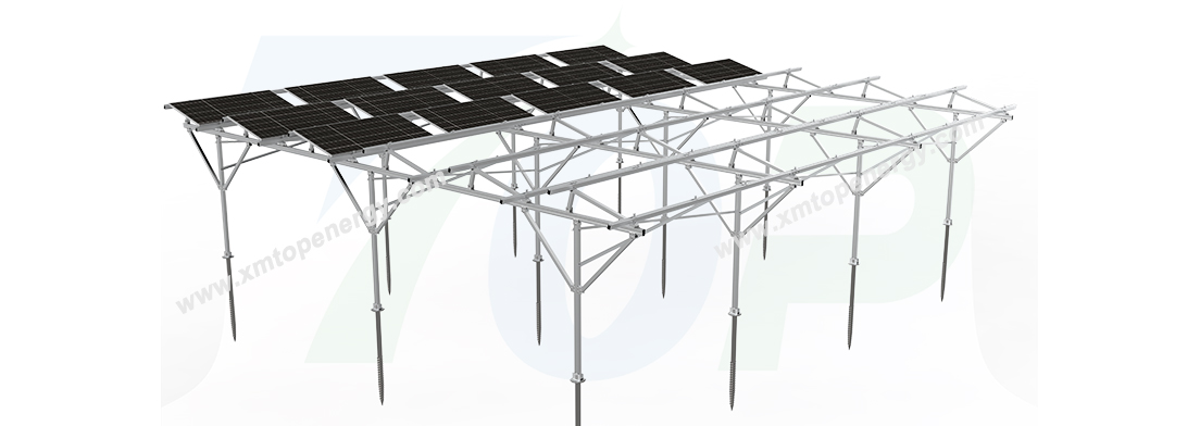 Screw pile foundation for solar mounting