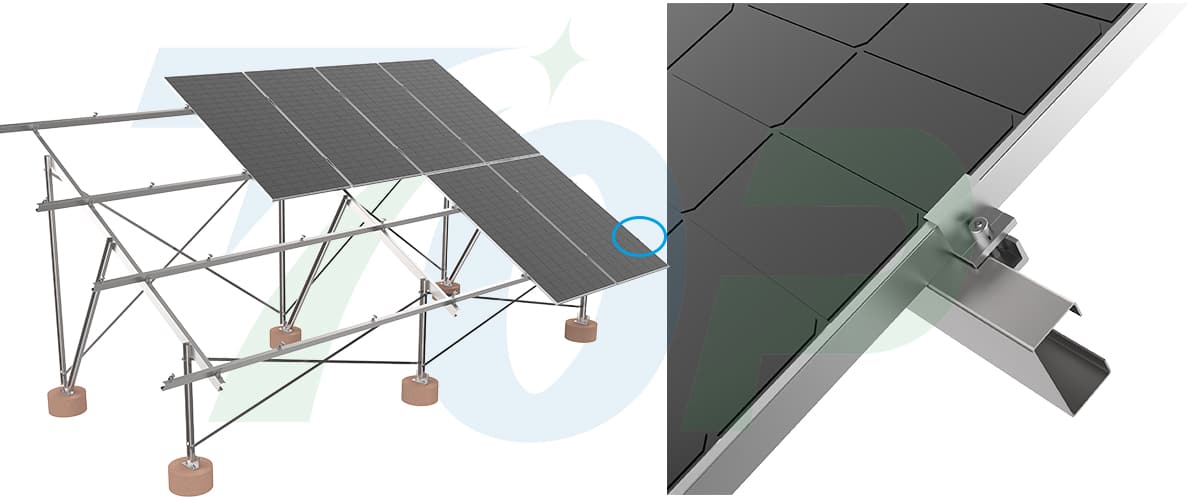 solar mounting end clamps