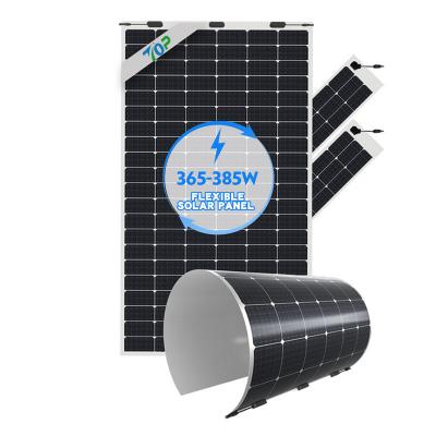 Painéis solares flexíveis de 380 W para barcos e telhados
        