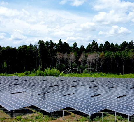 Sistemas fotovoltaicos de montagem no solo de 1 MW no Japão