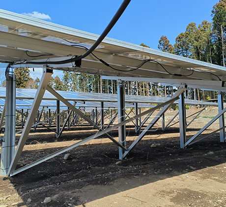 Suportes de painéis solares de 220kw para solo