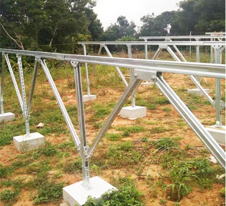 Sistema de montagem solar no solo de material de aço 50KW