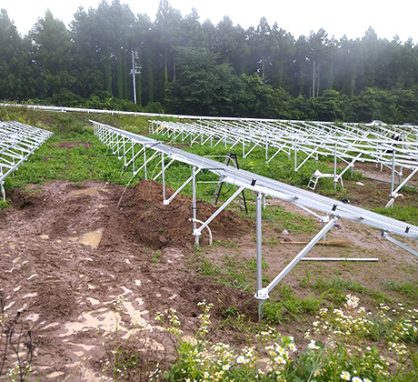 Solução de molduras de montagem no solo do painel solar de 568KW