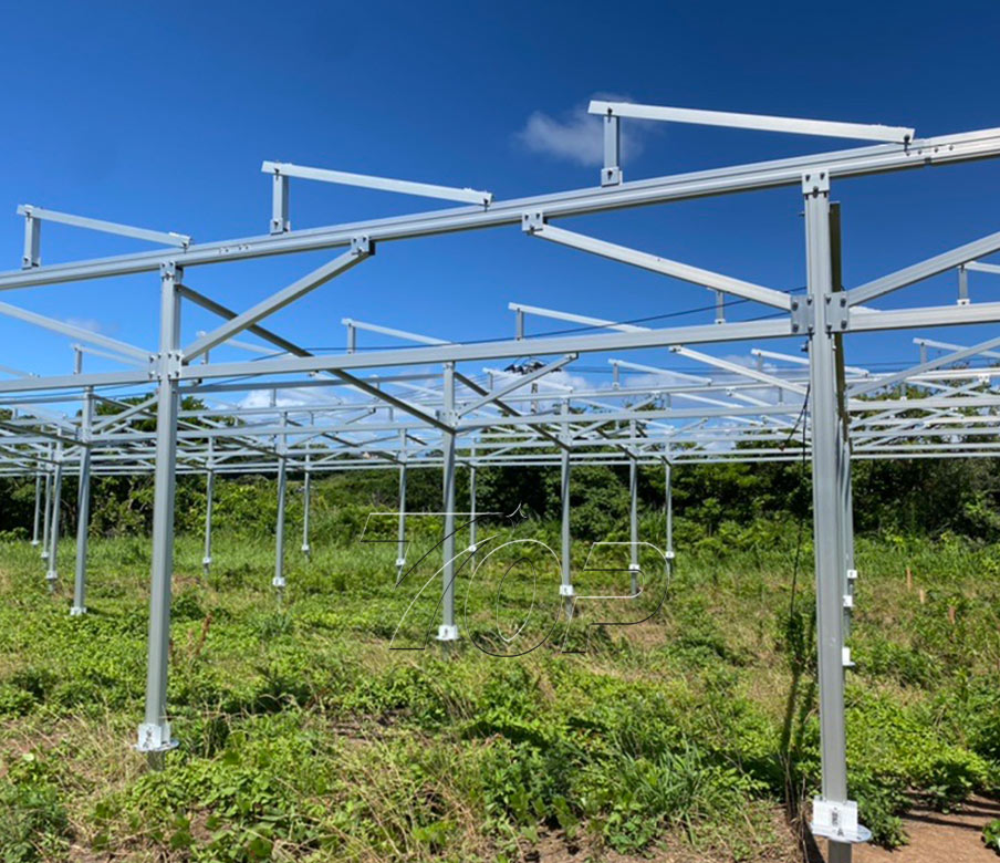TopEnergy fornecido para resolver a estrutura do painel solar para mais de 20 fazendas no Japão