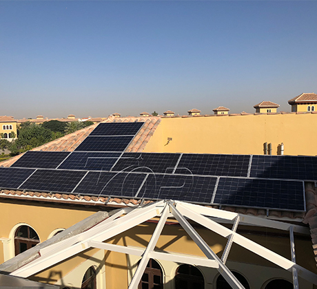 Sistema de montagem solar de telhado de telha 6KW em Dubai